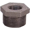 Pipe Fitting, Black Hex Bushing, 1 x 1/2-In.