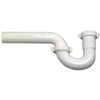 Lavatory/Kitchen Wall Drain Trap, White Plastic