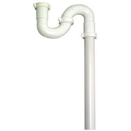 Lavatory/Kitchen Floor Drain S Trap, White Plastic