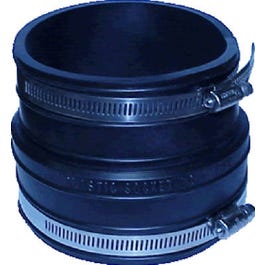 Pipe Fitting, Flexible Coupling, 6 x 6-In.