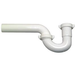 Lavatory Wall Drain Trap, White Plastic