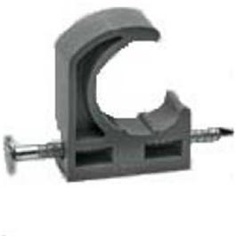 Pipe Hanger Half Clamps, Plastic, 12-Pk., .75-In.