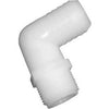 Nylon Hose Barb Elbow, 3/8-In. ID x 1/4-In. MPT