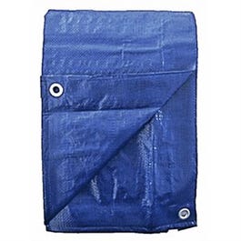 Polyethylene Tarp, Blue, 10 x 20-Ft.