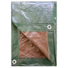 Polyethylene Tarp, Green/Brown, 10 x 20-Ft.