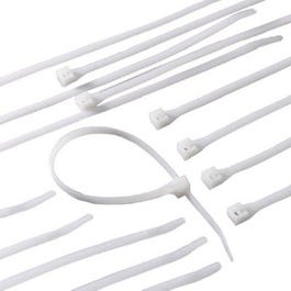 Cable Tie, Nylon, White, 6-In., 100-Pk.