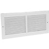 10 x 6-Inch White Sidewall Return Air Grille