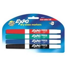 4-Pack Expo Low-Odor Fine-Point Dry Erase Markers