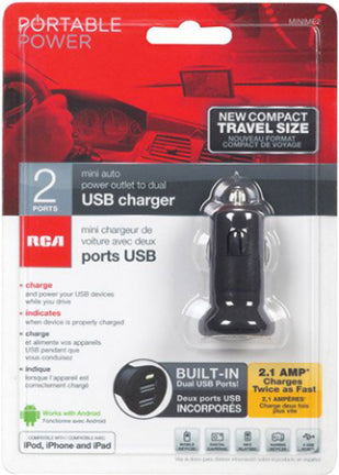 BLACK DC TO USB CAR CHG