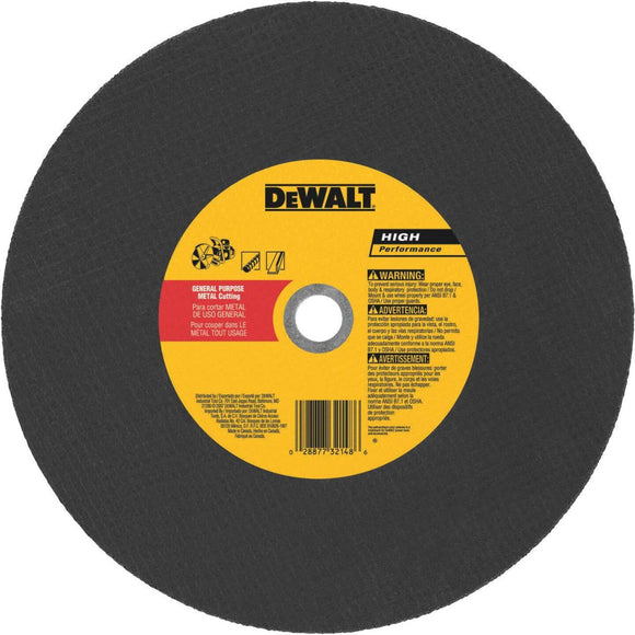 DeWalt HP Type 1 14 In. 1x /8 In. x 20 mm Metal Cut-Off Wheel