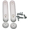 Lasco White Rubber Toilet Seat Bumper Set