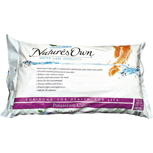 Nature's Own 40 Lb. Potassium Water Softener Salt Cubes