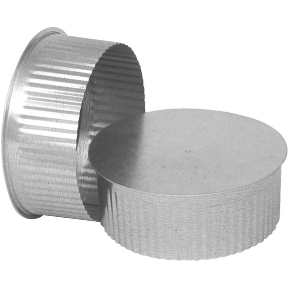 Imperial 30 Ga. 7 In. Galvanized Tee Cap/Plug