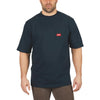 Milwaukee 2XL Navy Blue Short Sleeve Men's Heavy-Duty Pocket T-Shirt