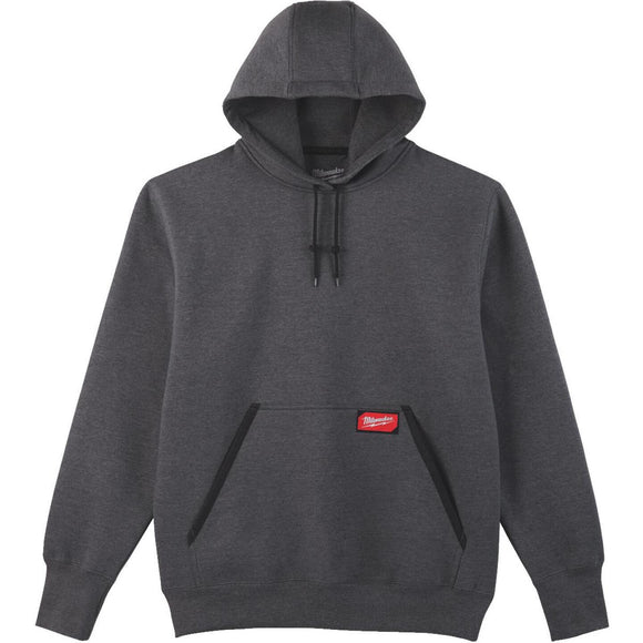 Milwaukee XL Gray Heavy-Duty Pullover Hooded Sweatshirt