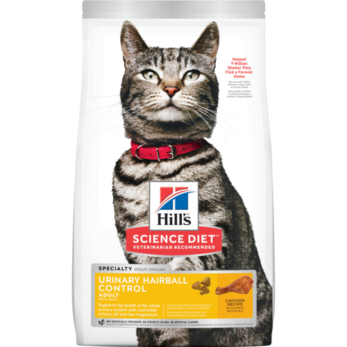 Hill's® Science Diet® Adult Urinary Hairball Control cat food (7-lb)