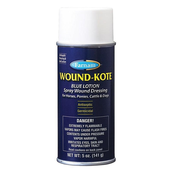 Farnam Wound-Kote Blue Lotion Spray Wound Dressing (5 OZ)